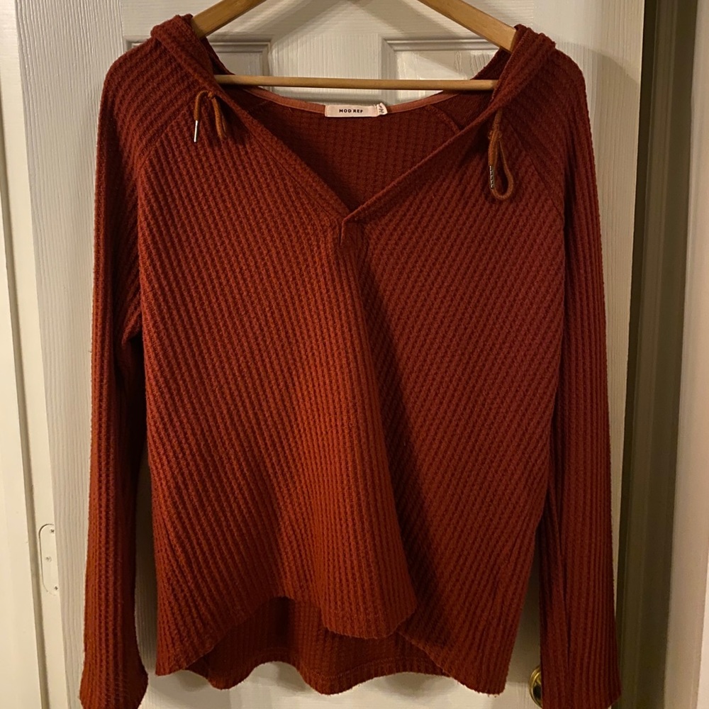 sweater with a hood